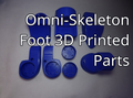 Omni-Skeleton 3D Printed Foot Parts