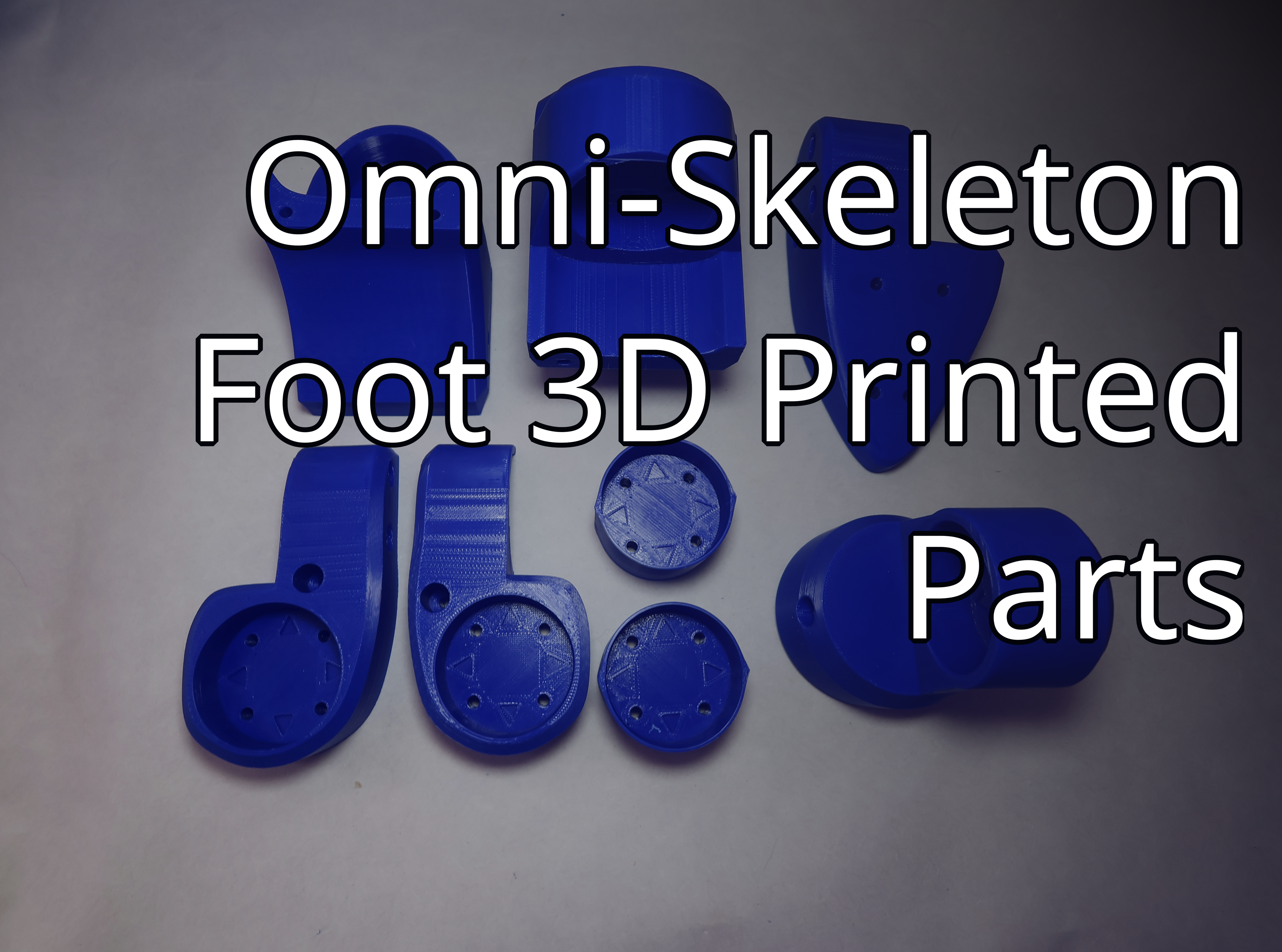 Omni-Skeleton 3D Printed Foot Parts